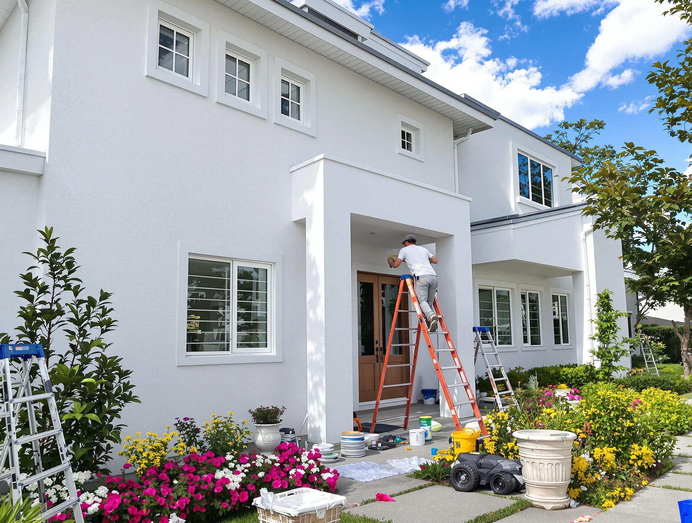Stow House Painters team delivering a fresh exterior coat in Stow, OH