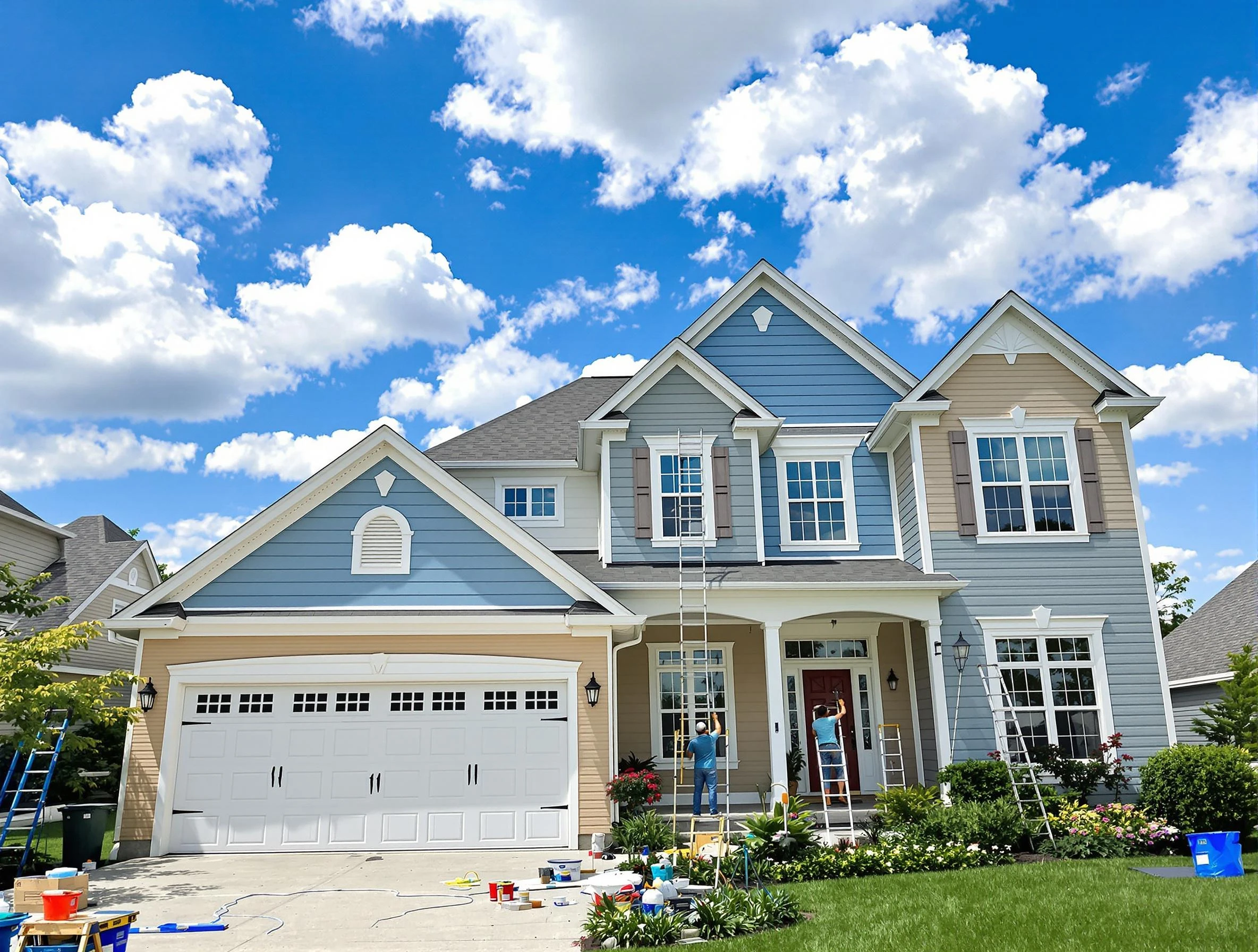 Professional house painting by Stow House Painters experts in Stow, OH