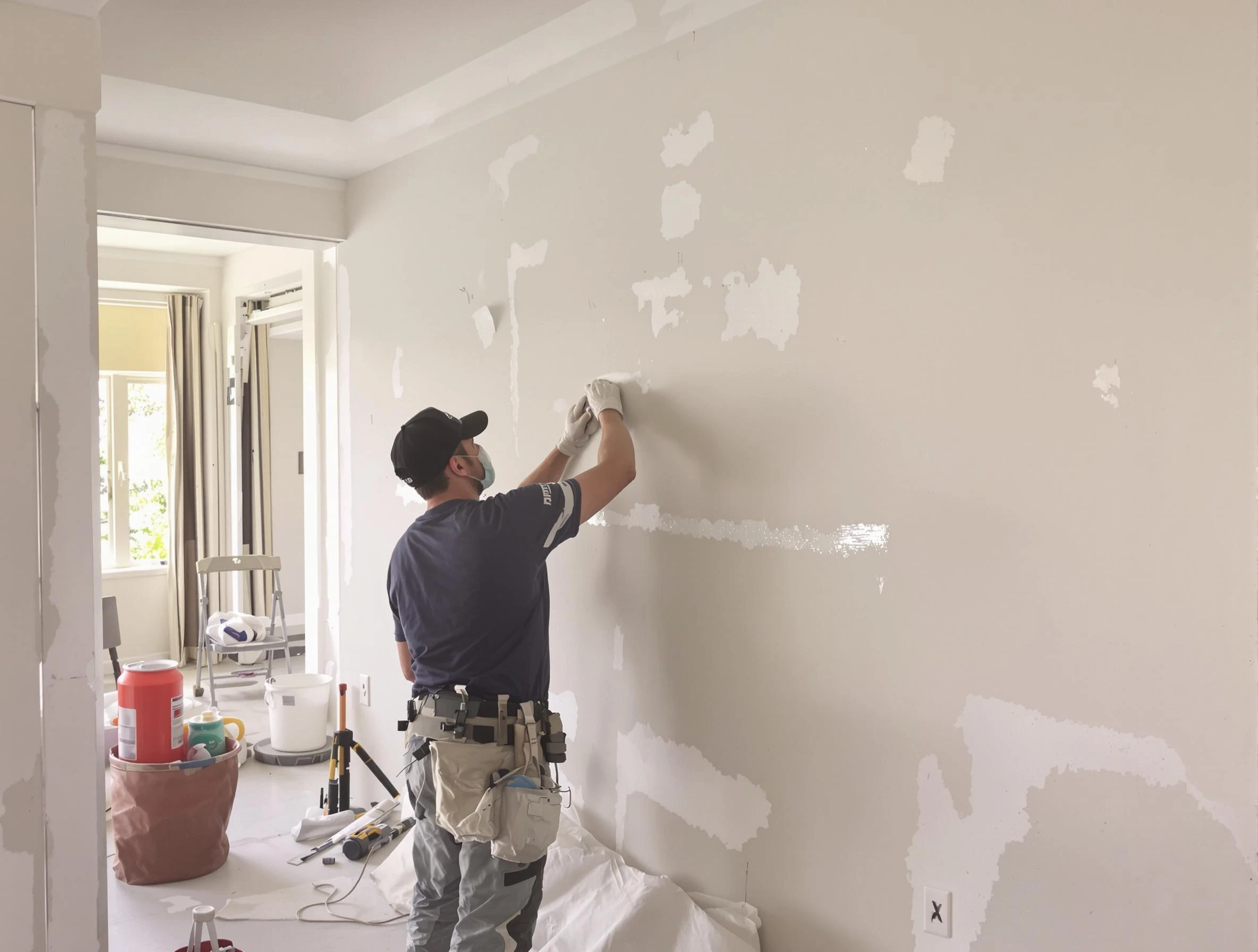 Taping and mudding service by Stow House Painters in Stow